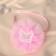 Hair cap "chosen" butterfly, 0.9 cm, pink