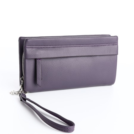 Women's wallet with lightning, purple color