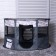 An animal aviary, a tent with a pattern, round, 70 x 40 cm, gray