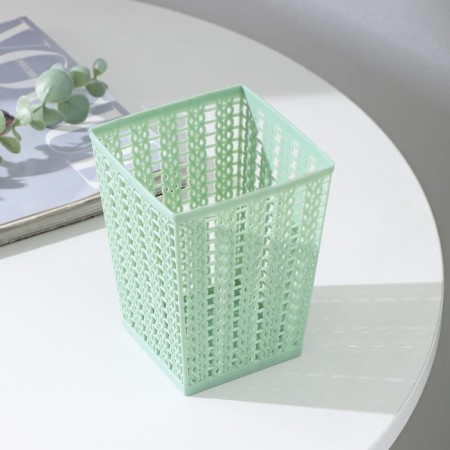 Storage basket "Weaving", plastic, 9 × 9 × 12 cm, color mix-2
