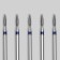 Diamond cutters for manicure "Flame", medium grain, D 2 × 8 mm, 5 pcs