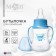 A bottle of feeding "beloved son", a classic throat, fitted, with handles, 150 ml., From 0 months., Blue color