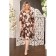 Women's dress, size 56, brown color