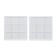Layer furniture square tundra, size 25 x 25 mm, 18 pcs, polymer, white color
