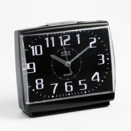 Clock - desktop an alarm clock, discrete move, 14.3 x 13.2 cm