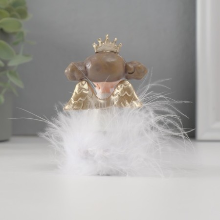 Souvenir Polystone "Angel-princessa gun Fluff shy with long legs" 8.5x5x4 cm-3