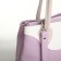 Women's bag with lightning, white/lilac color