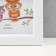 Multi -chamber with the clock "Family" plastic, 5 photos (10x15/4pcs, 10x10/1 pcs) cent. white