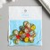 Decor for the work of acrylic "Children's drawing. Flower orange" 3.5x3.5 cm
