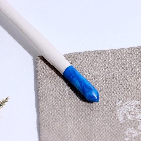 A teaspoon spoon with painting "Gzhel", 14.7 × 3.5 cm, mix-3