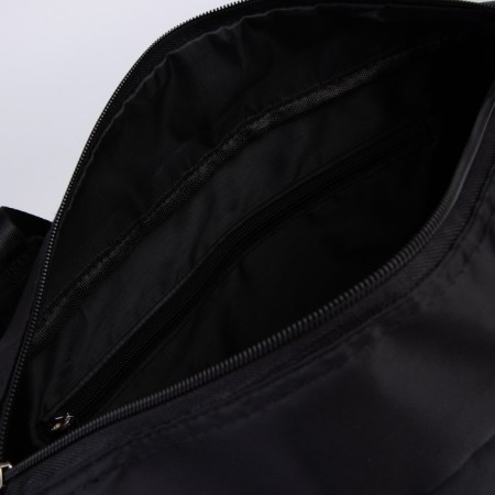 Sports bag with lightning with an increase, 4 outer pockets, black color-6
