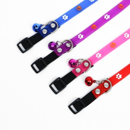 Fly collar with paws, 29 x 1 cm, mix of flowers-4