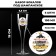 New Year's set of plastic glasses for champagne “Happy New Year, balls” ”, 150 ml