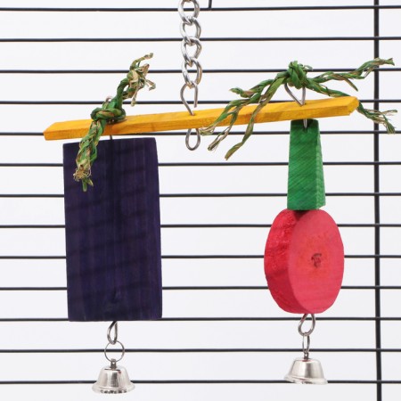 Toy for birds "Geometry", 20 x 15 cm-3