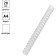 Plastic springs for binding 50 pieces, officespace, 28 mm, (for stitching 201-240 sheets), white