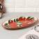 Rishtan ceramics "Grenates", 29.5cm, multi -colored, oval