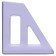 Paper tray Vertical Stamm "Asset", tinted purple, width 70mm