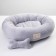 A bed with a bone, 45x35x11 cm, gray