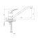 MILARDO MEAL M06SBR0M05 kitchen mixer, pour 216 mm, chrome