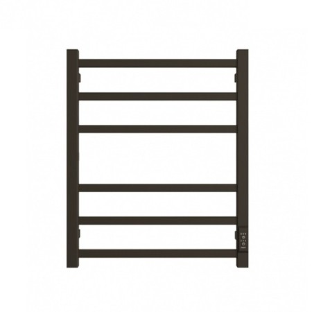 Electric towel "Dvin" L Plaza Neo, 600x500 mm, dimmer, black matte-1