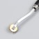 Suture marker wood, metal needle type, black handle 17.5 cm