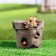 Figure pot "Squirrel in a pot of paw out" 15x14 cm