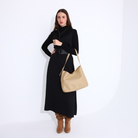 Magnet bag bag, lightning cosmetic bag, beige color-7