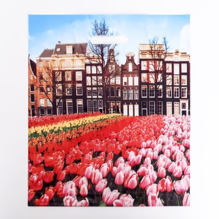 Package "Spring in the City", polyethylene with a cut pen, 38x45 cm, 60 μm