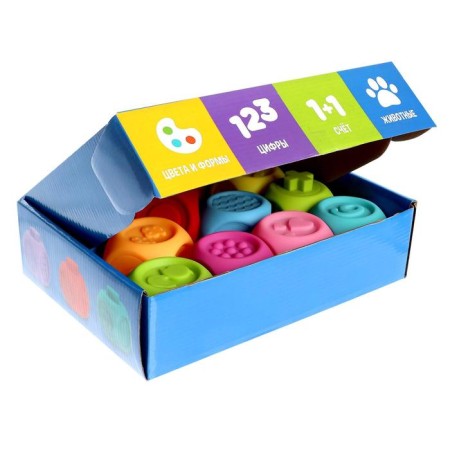 Developing set "Puzzle cubes", soft rubber, sorter-4