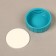 The cover is large for the canister "barrel", plastic, color mix