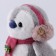 New Year's soft toy "Penguin", the color is light gray, for the New Year