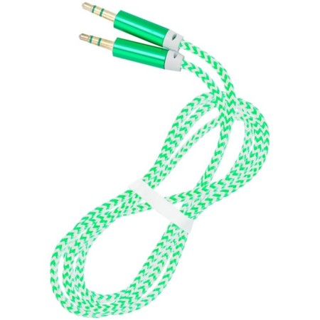 Audio Smartbuy A35, Jack 3.5 mm (M) -Jack 3.5 mm (M), in a braid, 1 m, green-1