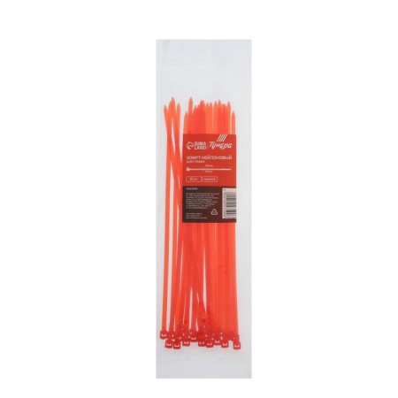 Nylon screed 3.6x200 mm tundra, red color, 25 pcs-1