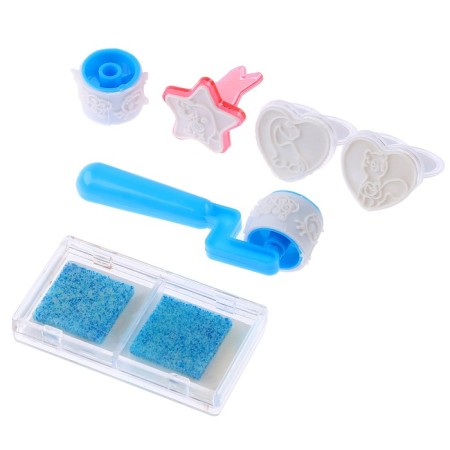 Printing color "animals", set of 3 pcs., Film-flip with 2 nozzles, stamp pillow-1