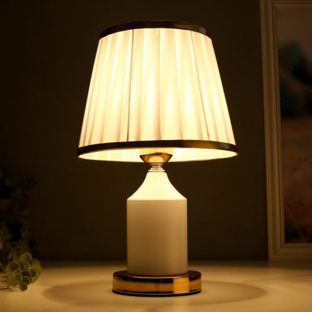 HELP lamp 16136/1wt e27 40W white-golden-gold 21x21x34 cm Risalux-2