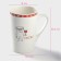 Porcelain shade “Thursday is little Friday”, 380 ml, white color