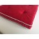 A pillow for a chair 38x38 cm, h 5 cm, red color, velor, foam rubber, kant