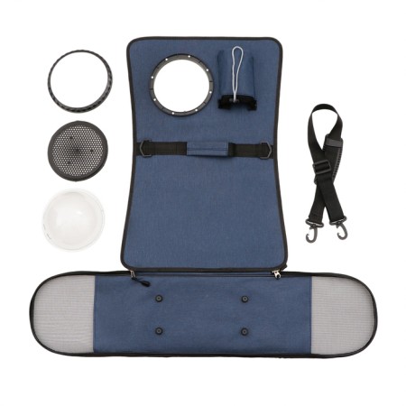 Board-carrier with organizer and porthole, 43 x 24 x 28 cm, blue-13