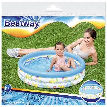 The inflatable "Ocean" pool, 102 x 25 cm, from 2 years, 51008 Bestway-5