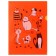 A set of A4, 180 μm folders, calligrata "cats", translucent, 6 pieces, with print, mix
