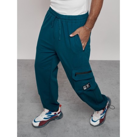 Sports male pants, size 52, blue color-21