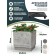 Kashpo for flowers and plants, light charcoal 20x20x20cm, 6.5l