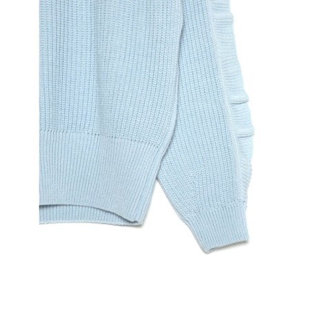 Women's sweater from the Italian yarn CONTE Elegant, size M, Ice Blue color-6