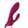 SATISFYER HEATED AFFAIR vibrator with clitoral stimulant, red color