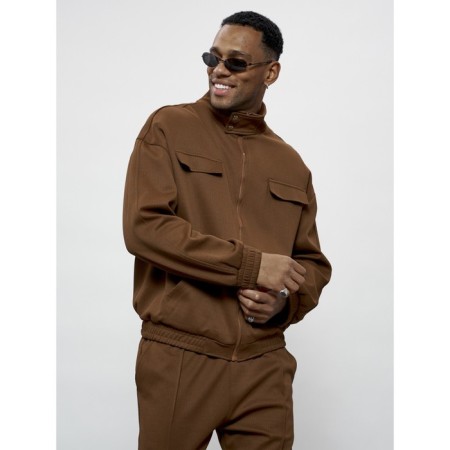 Male tracksuit, size 54, brown color-19
