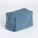 Cosmetic bag with lightning, textura, blue color