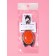 Comb massage No. 33 oval cats shaker 6*16 (± 1) cm black/orange suspension QF