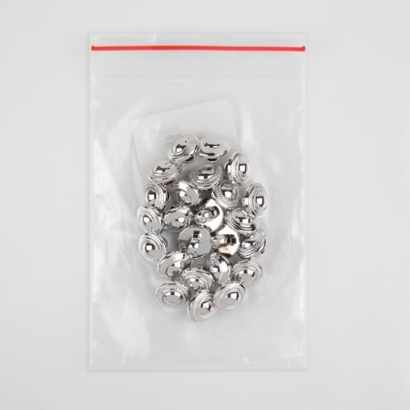 A button on the leg, d = 10 mm, the color is silver-3