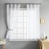 Set of curtains "Shelby", size 2x145x175 cm, white color