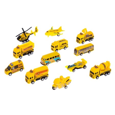 Set of game "Construction equipment", machines 12 pieces, road signs, playing field-4